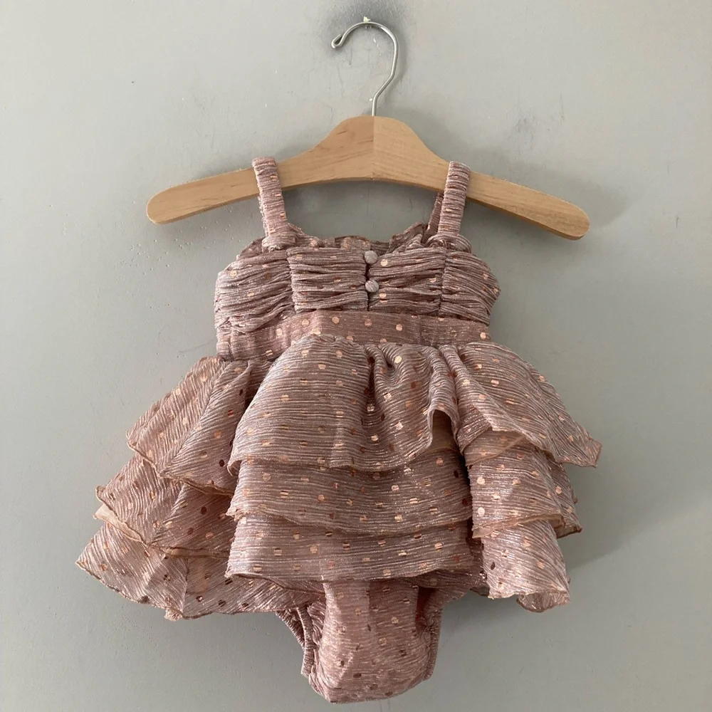 $16 ADD ON baby gap metallic tulle dress 18-24M Zara‎ Hanna Andersson Mini Boden